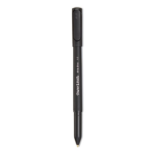 Write Bros. Ballpoint Pen Value Pack, Stick, Medium 1 mm, Black Ink, Black Barrel, 60/Pack