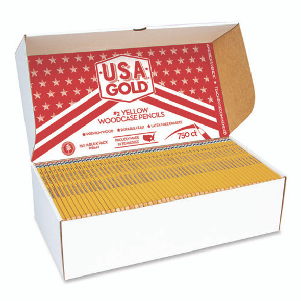 School Pencils, HB (#2), Black Lead, Yellow Barrel, 750/Box