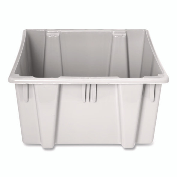 Palletote Box, 1.6 cu ft, 15.5" x 19.5" x 13", Gray