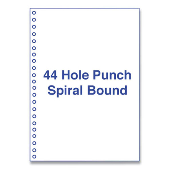 Perforated and Punched Laser Cut Sheets, 44-Hole Side Punched, 20 lb Bond Weight, 8.5 x 11, White, 500/Ream