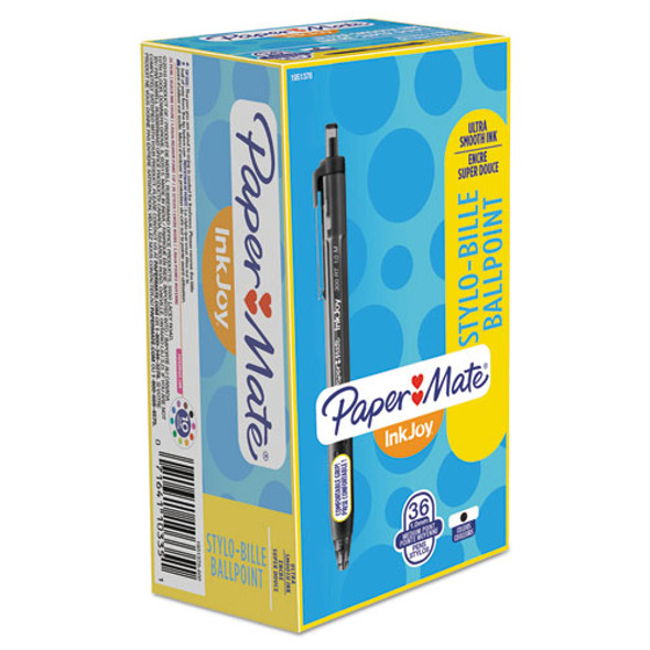 InkJoy 300 RT Ballpoint Pen, Retractable, Medium 1 mm, Black Ink, Black Barrel, 36/Box InkJoy 300 RT Ballpoint Pen, Retractable, Medium 1 mm, Black Ink, Black Barrel, 36/Box