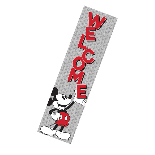 Mickey Mouse® Throwback Welcome Vertical Banner, 12" x 45", Pack of 6 Mickey Mouse® Throwback Welcome Vertical Banner, 12" x 45", Pack of 6