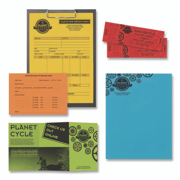 Color Paper, 24 lb Bond Weight, 8.5 x 11, Assorted Everyday Colors, 500/Ream