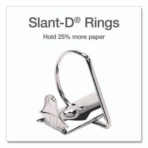 XtraLife ClearVue Non-Stick Slant-D Ring Binder, 3 Rings, 4" Capacity, 11 x 8.5, White