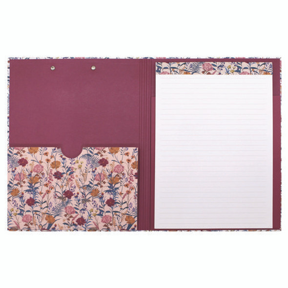 A4 Padfolio, 8.3 x 11.7 Pad, 9.5 x 12.6, Blue/Cream/Red/Yellow