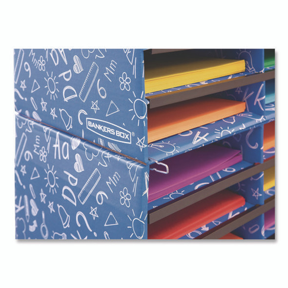 Classroom Collection Literature Sorter, 10 Sections, 19.5 x 12.27, Blue Classroom Collection Literature Sorter, 10 Sections, 19.5 x 12.27, Blue