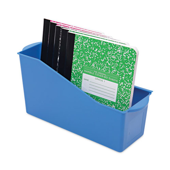 Antimicrobial Book Bin, 14.2 x 5.34 x 7.35, Blue