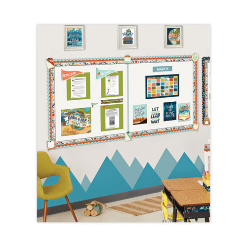Calendar Bulletin Board Sets, 123-Piece Set, Let's Explore, 23" x 13", Multicolor