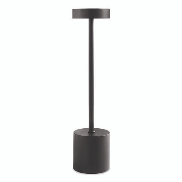 LED Desk Lamp, Candlestick Neck, 13.5" High, Black