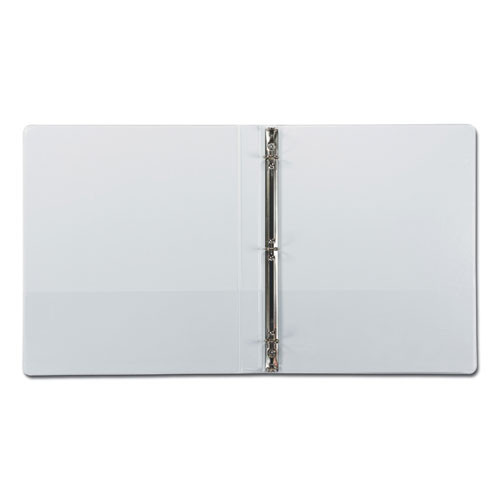 Earth's Choice Plant-Based Round Ring View Binder, 3 Rings, 0.5" Capacity, 11 x 8.5, White
