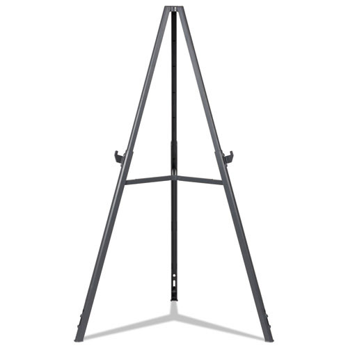 Quantum Heavy Duty Display Easel, 35.62" to 61.22" High, Plastic, Black