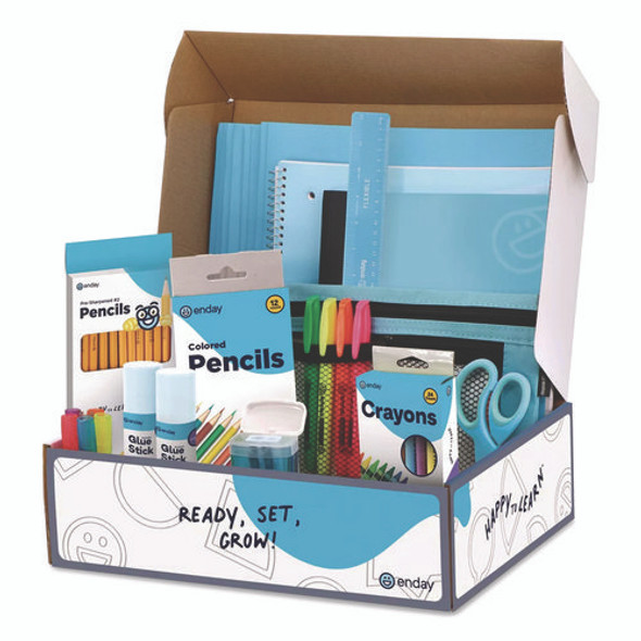 Back to School Supplies Kit for Grades K-5, Blue