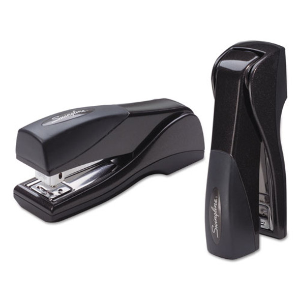 Optima Grip Compact Stapler, 25-Sheet Capacity, Graphite Optima Grip Compact Stapler, 25-Sheet Capacity, Graphite