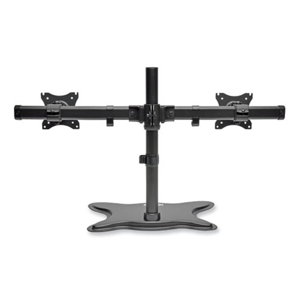 Dual Desktop Monitor Stand, For 13" to 27" Monitors, 31.69" x 10" x 18.11", Black, Supports 26 lb