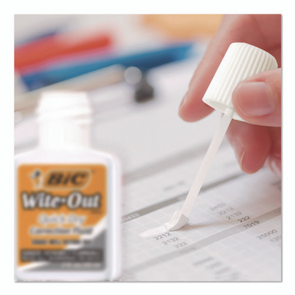 Wite-Out Quick Dry Correction Fluid, 20 mL Bottle, White, 2/Pack