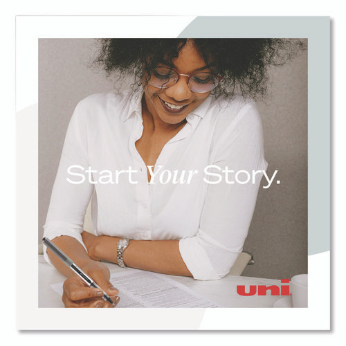 VISION Rollerball Pen, Stick, Fine 0.7 mm, Blue Ink, Silver/Blue/Clear Barrel, Dozen