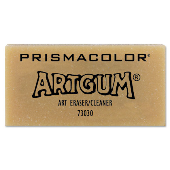 ARTGUM Eraser, For Pencil Marks, Rectangular Block, Large, Off White, Dozen