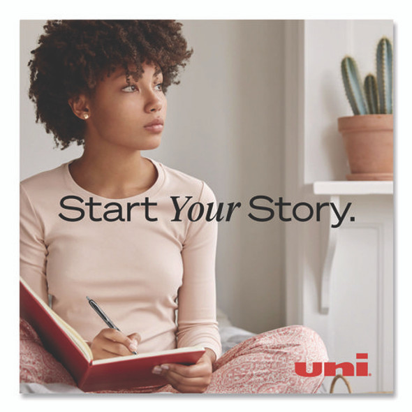 Signo 207 Gel Pen, Retractable, Medium 0.7 mm, Blue Ink, Smoke/Black/Blue Barrel, Dozen