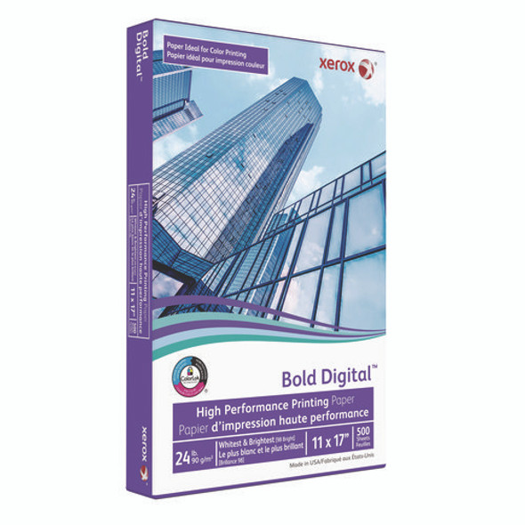 Bold Digital Printing Paper, 98 Bright, 24 lb Bond Weight, 11 x 17, White, 500/Ream Bold Digital Printing Paper, 98 Bright, 24 lb Bond Weight, 11 x 17, White, 500/Ream