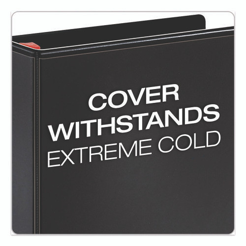 XtraLife ClearVue Non-Stick Slant-D Ring Binder, 3 Rings, 1.5" Capacity, 11 x 8.5, Black
