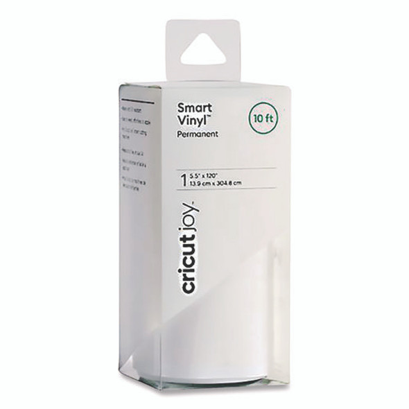 Joy Permanent Smart Vinyl for Assorted Surfaces, 5.5 x 120, White