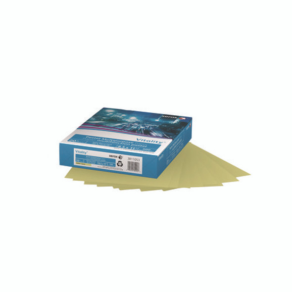 Multipurpose Pastel Colored Paper, 20 lb Bond Weight, 8.5 x 11, Yellow, 500/Ream