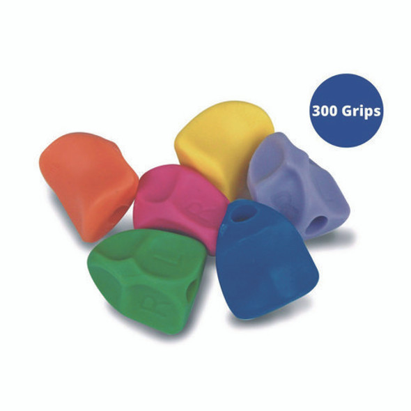 Solo Pencil Grip, 0.9" Long, Assorted Colors, 300/Carton