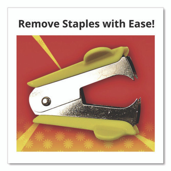 Staple Remover, Yellow, 144/Carton