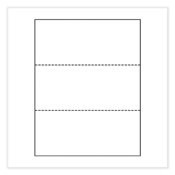 Perforated and Punched Paper, 92 Bright, 24 lb Bond Weight, 8.5 x 11, White, 500/Ream, 5 Reams/Carton