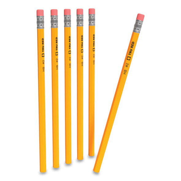 Wooden Pencil, HB (#2), Black Lead, Yellow Barrel, 72/Pack