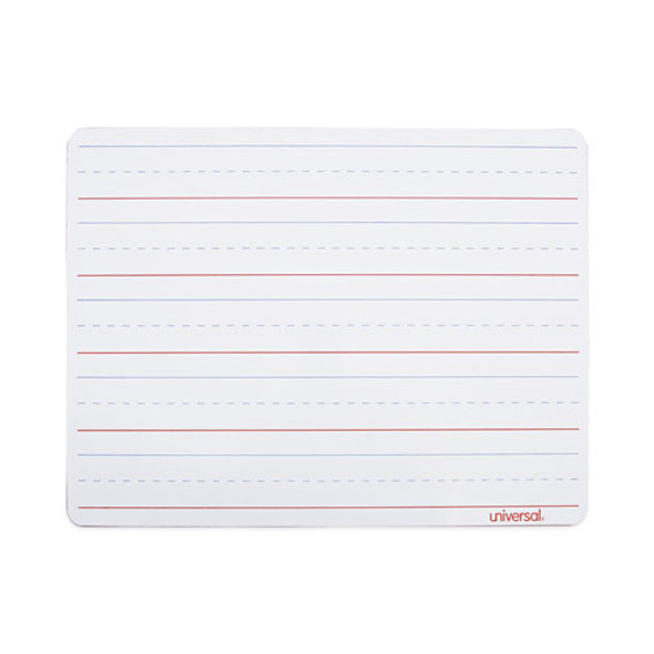 Lap/Learning Dry-Erase Board, Manuscript Penmanship Ruled, 11.75" x 8.75", White Surface, 6/Pack