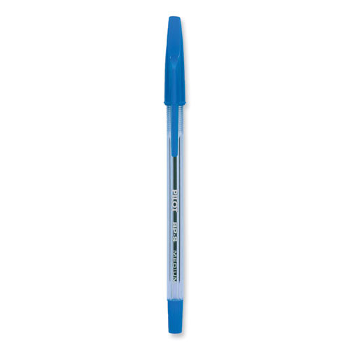 Better Ballpoint Pen, Stick, Fine 0.7 mm, Blue Ink, Translucent Blue Barrel, Dozen