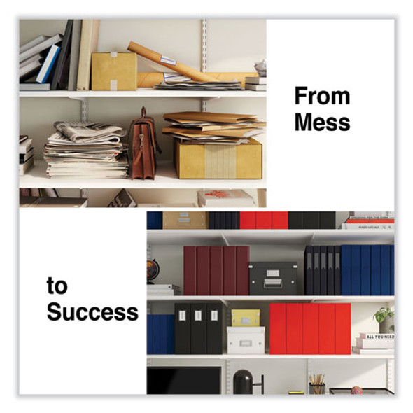 Deluxe Non-View D-Ring Binder with Label Holder, 3 Rings, 1" Capacity, 11 x 8.5, Black Deluxe Non-View D-Ring Binder with Label Holder, 3 Rings, 1" Capacity, 11 x 8.5, Black