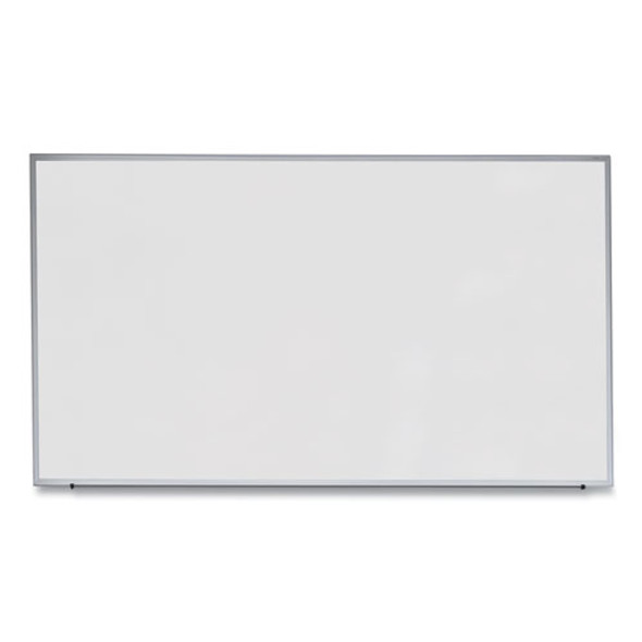 Deluxe Melamine Dry Erase Board, 72" x 48", White Surface, Anodized Aluminum Frame