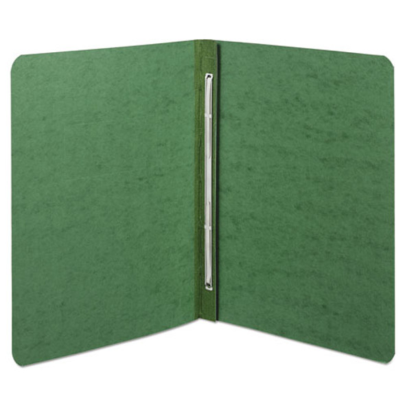 PRESSTEX Report Cover with Tyvek Reinforced Hinge, Side Bound, 2-Piece Prong Fastener, 8.5 x 11, 3" Capacity, Dark Green
