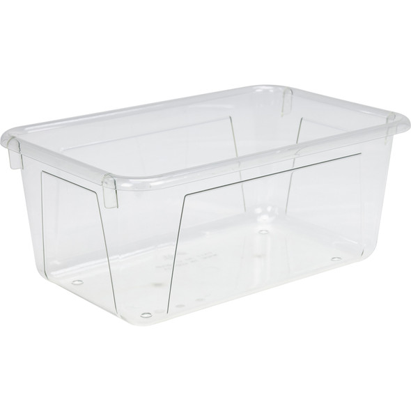 Cubby Bin, 1.8 gal, 7.8" x 12.09" x 5.18", Clear, 5/Pack