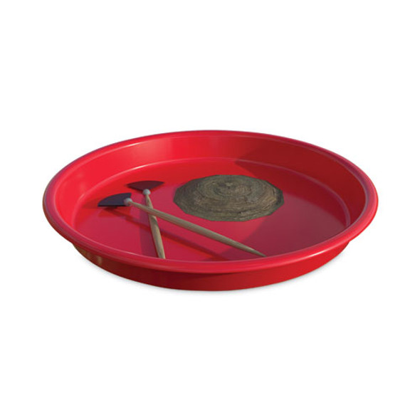 Little Artist's Antimicrobial Craft Tray, 13" Dia., Red