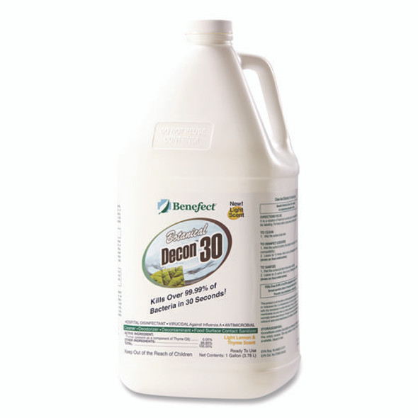 Botanical Decon 30 Disinfectant Cleaner, Light Lemon and Thyme Scent, 1 gal Bottle Botanical Decon 30 Disinfectant Cleaner, Light Lemon and Thyme Scent, 1 gal Bottle