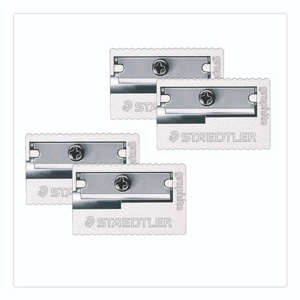 Handheld Manual Pencil Sharpener, 2.95 x 4.72 x 0.79, Gray/Silver, 4/Pack Handheld Manual Pencil Sharpener, 2.95 x 4.72 x 0.79, Gray/Silver, 4/Pack