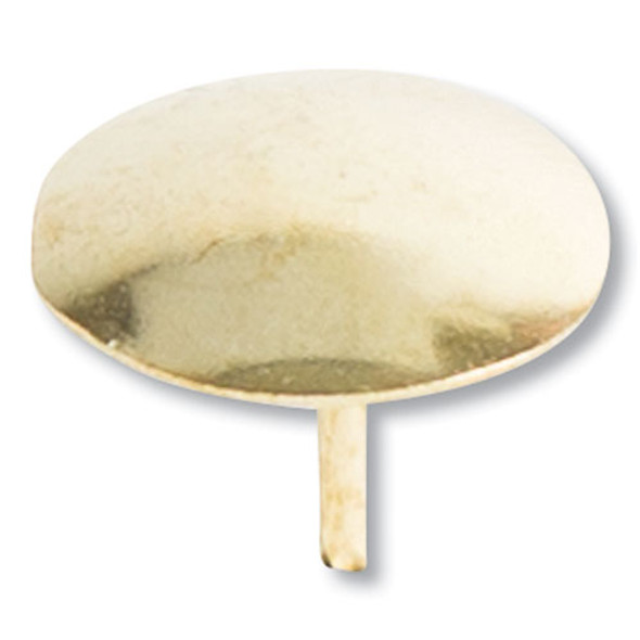 Fashion Metal Thumbtacks, Metal, Gold, 0.38", 200/Pack