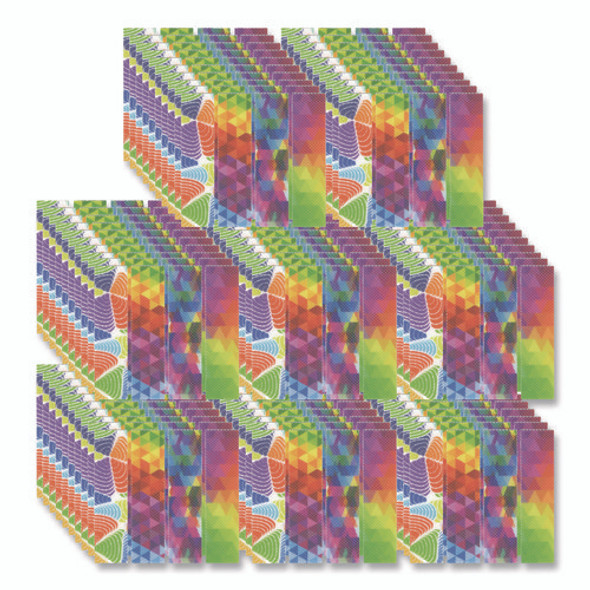 Zen Strips, Bumpy Brights Rainbow, Assorted Colors, 80/Carton