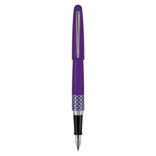 MR Retro Pop Collection Fountain Pen, Fine 0.7 mm, Black Ink, Purple Barrel