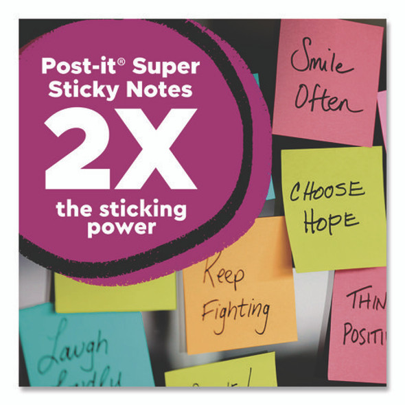 Super Sticky Notes, 3 x 3, Mulberry, 90 Sheets/Pad, 5 Pads/Pack