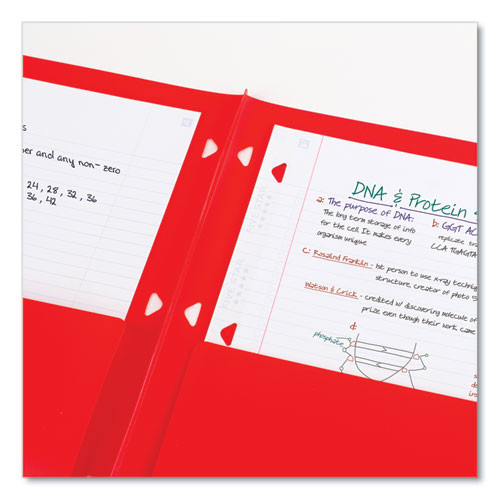 Two-Pocket Portfolio Clear View, 11" x 8.5", Randomly Assorted