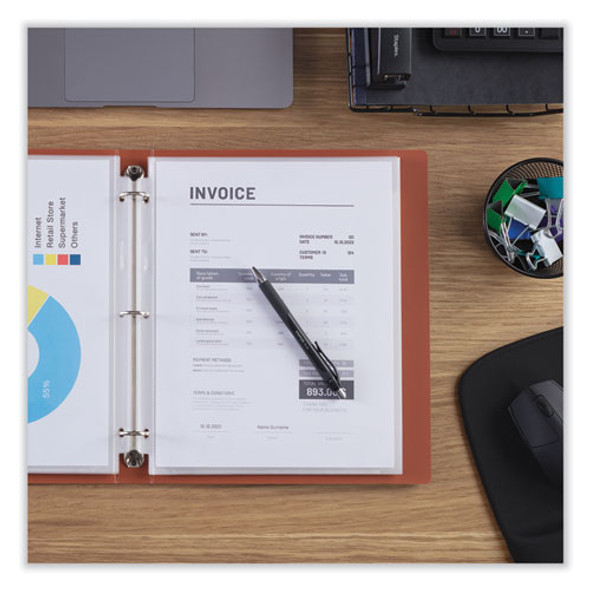 Side-Load Poly Sheet Protectors, Heavy Gauge, Letter Size, Clear, 25/Pack