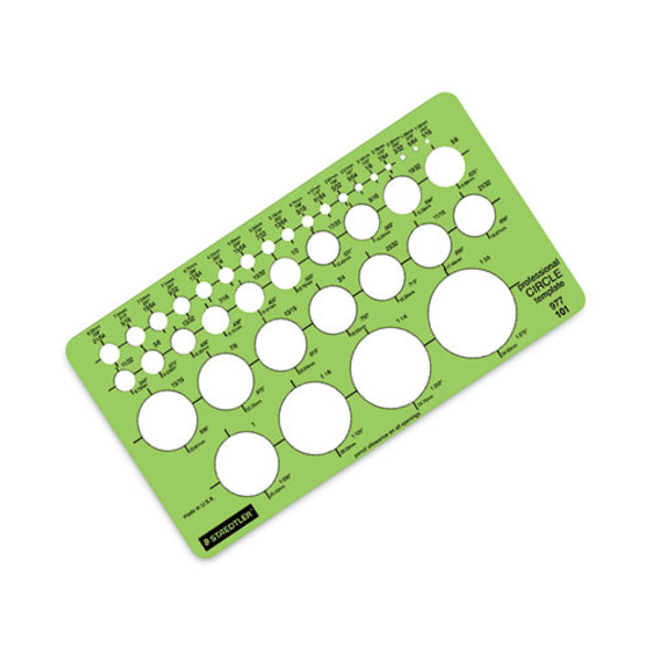 Templates, 39 Circles, 4 x 7.25, Green Templates, 39 Circles, 4 x 7.25, Green