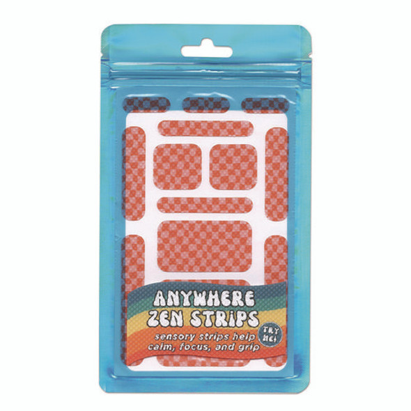 Anywhere Zen Strips, Bumpy Checkered, Pink/Red, 13/Set, 24 Sets/Carton