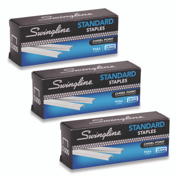 S.F. 1 Standard Staples, 0.25" Leg, 0.5" Crown, Steel, 5,000/Box, 3 Boxes/Pack S.F. 1 Standard Staples, 0.25" Leg, 0.5" Crown, Steel, 5,000/Box, 3 Boxes/Pack