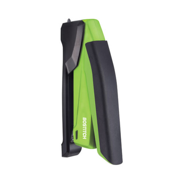 InPower One-Finger 3-in-1 Desktop Stapler with Antimicrobial Protection, 20-Sheet Capacity, Green/Black InPower One-Finger 3-in-1 Desktop Stapler with Antimicrobial Protection, 20-Sheet Capacity, Green/Black