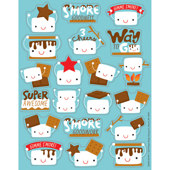 Marshmallow Scented Stickers, 80 Per Pack, 6 Packs